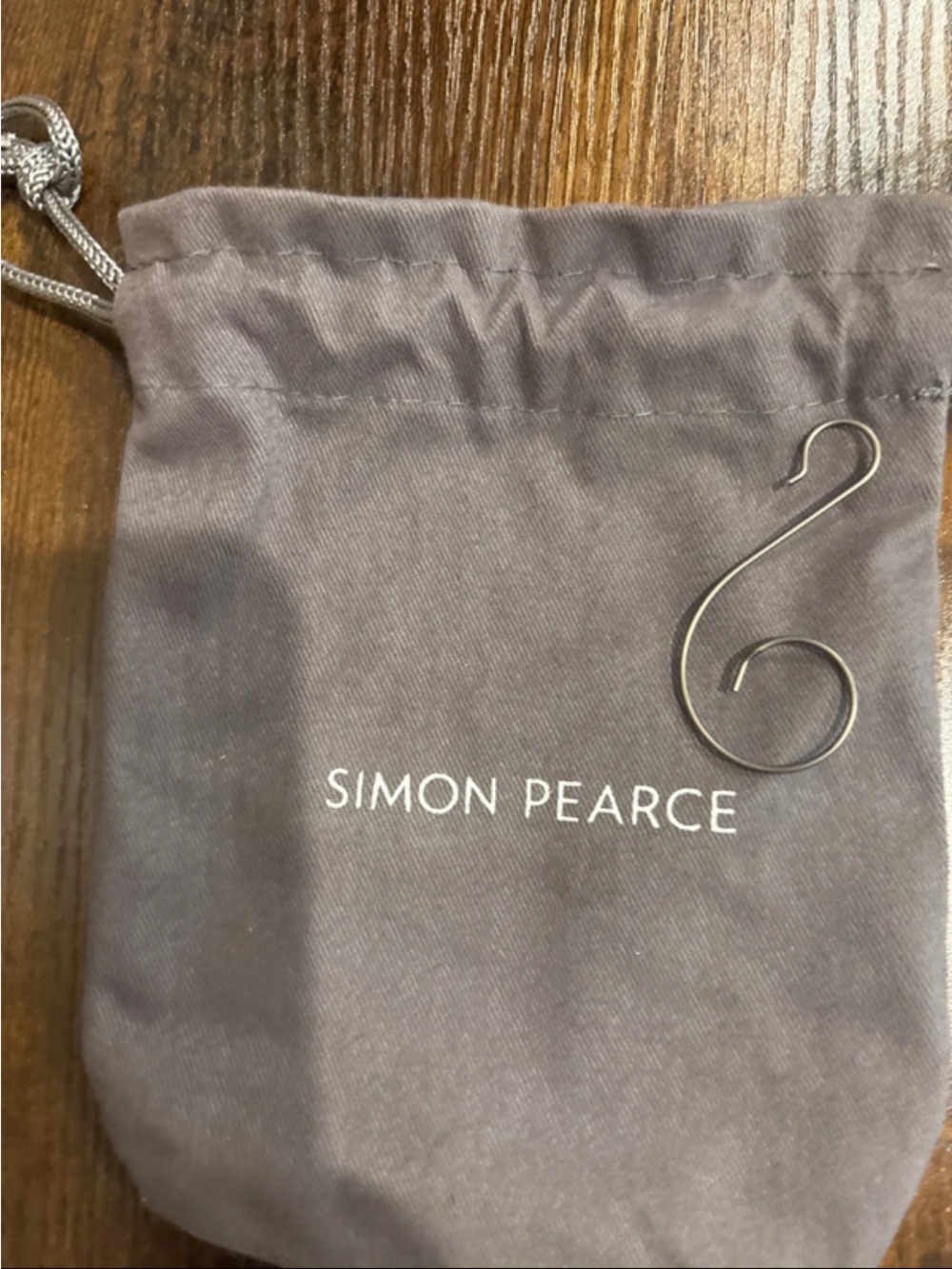 Simon Pearce Gray Kids Drawstring Jewelry Pouch - Picture 5 of 7